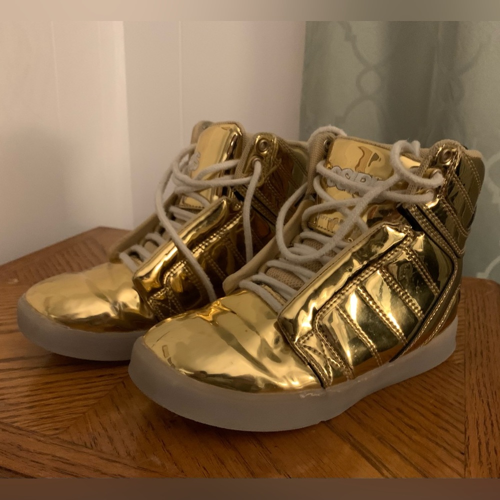 Osiris Gold High-Top SNEAKERS kids size 1 Lace-up Unisex